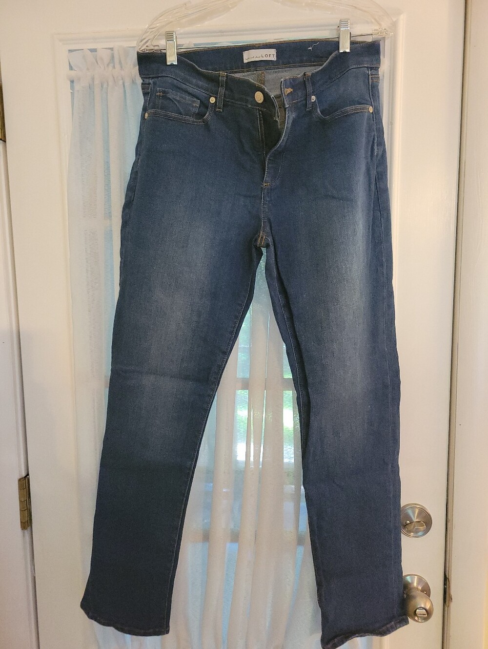 LOFT Women's Dark Blue Stretch Jeans